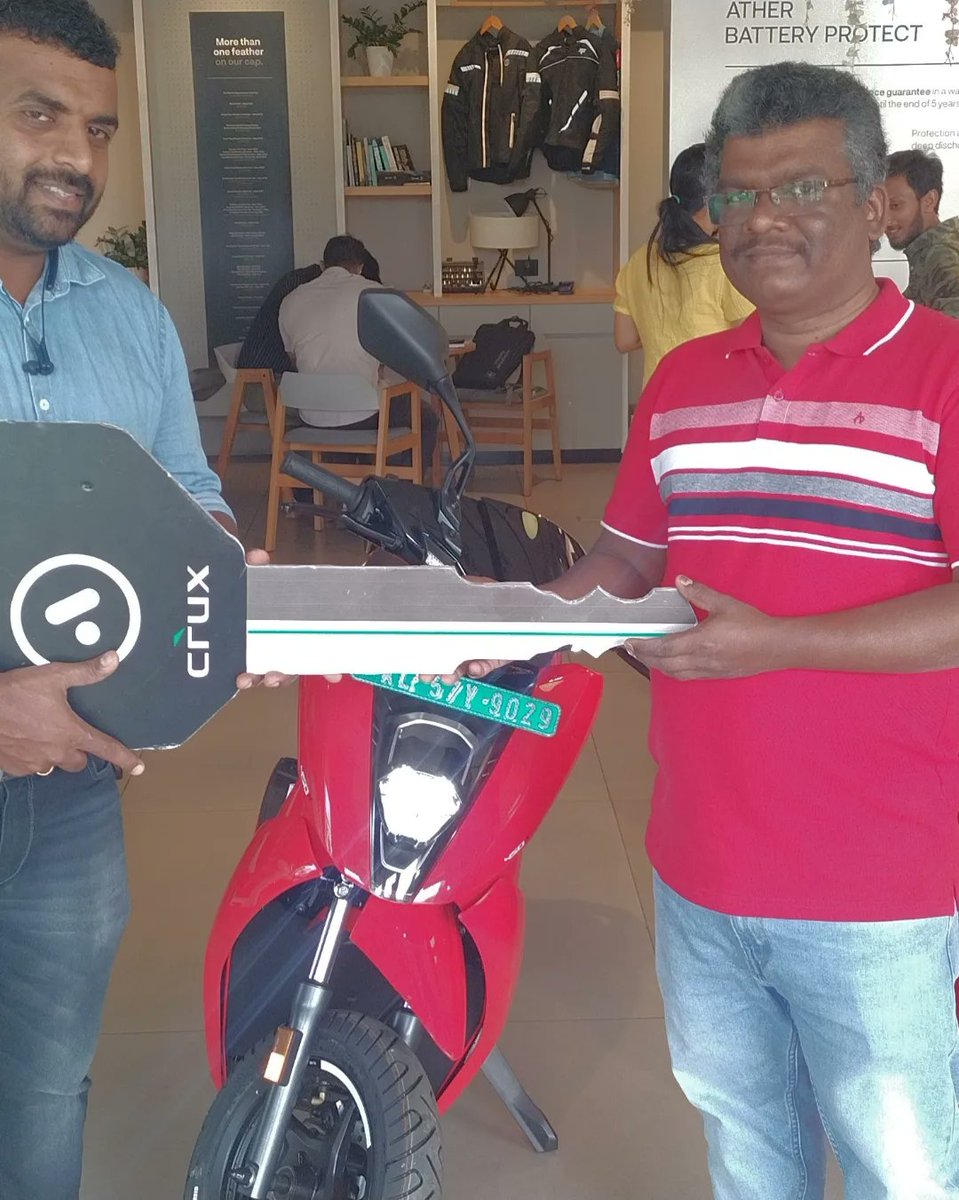 Today I got my <a href="/atherenergy/">Ather Energy</a> 450X delivered!
