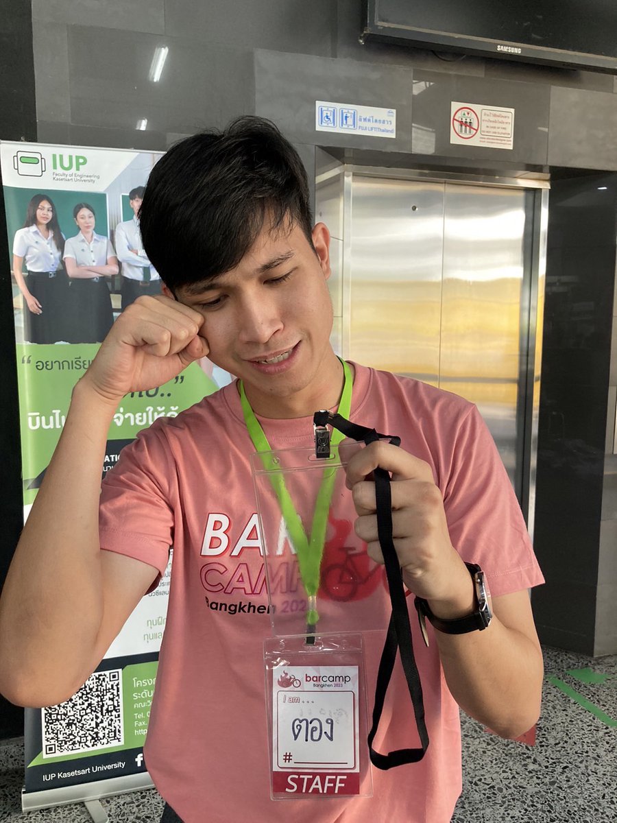BarcampBangkhen's tweet photo. Don’t forget to return your name tag before leaving ⚠️
#bcbk #bcbk10 #bcbk2023 https://t.co/h4KKpFub1m