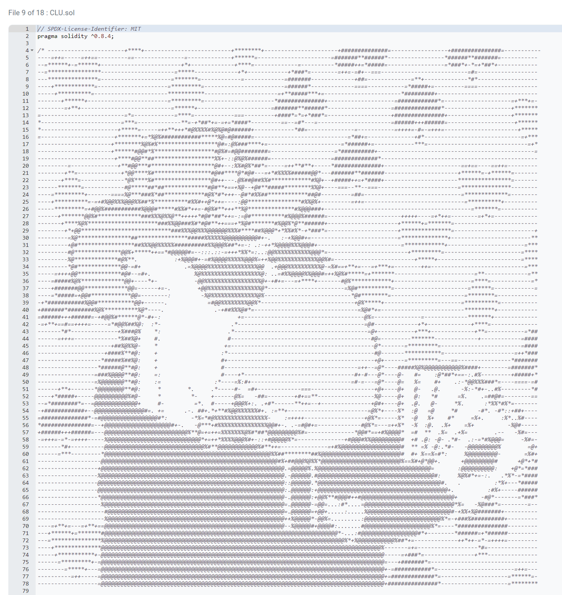 not long now fam. 
contract ASCII art turned out nicely. diamond hands only for the long term play/win 🦄🔥🚀👊

2/18 12PM PST (L.A) for CRAZY LIST holders
pre-sale 0.01 ETH/token
max 5/wallet

contract address:  etherscan.io/address/0x0437…