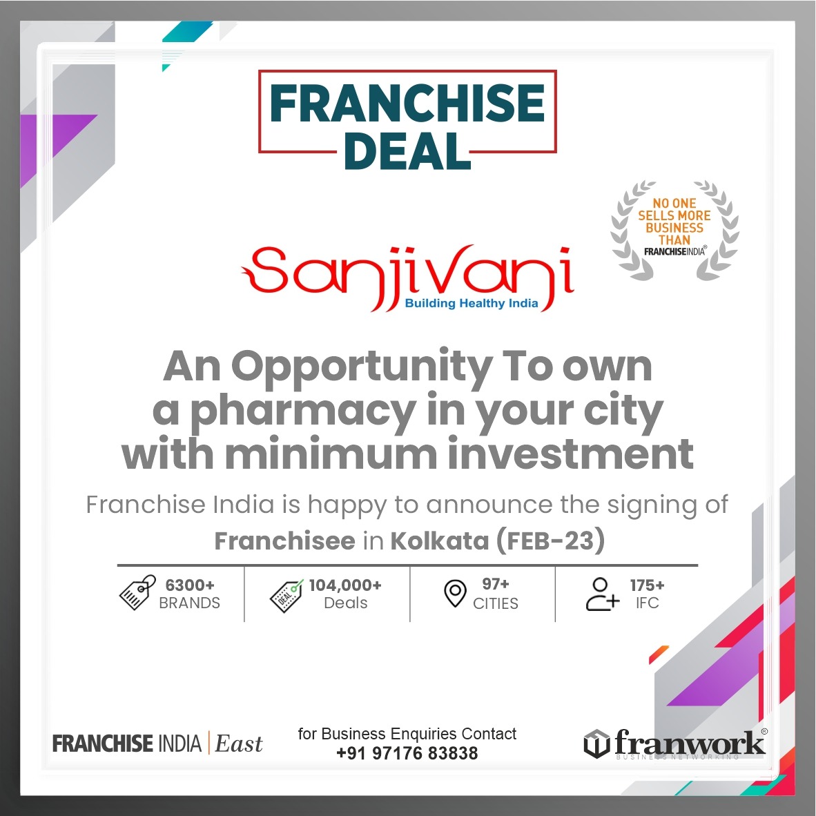 Heartiest Congratulations to #Sanjivani for New #Franchisee in #Kolkata.

#StartYourOwnBusiness #franchise #entrepreneurs #startup #franchiseindia #franchiseopportunity #lowcostinvestment #investment #Business #businessopportunity #bestbusiness #bestbusinessopportunity
