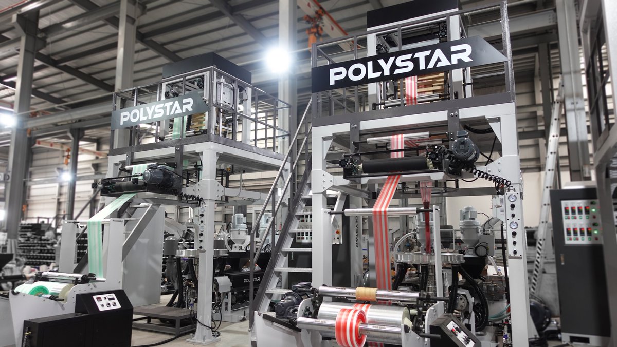 Polystar_TW's tweet image. Plastic film with multiple colors can be easily achieved by changing the die head. With our specially-designed die head and screw, the quality of the final product is ensured.

Contact us to know more about our blown film lines!

#BlownFilm #PlasticFilm
#ExtrusionMachine