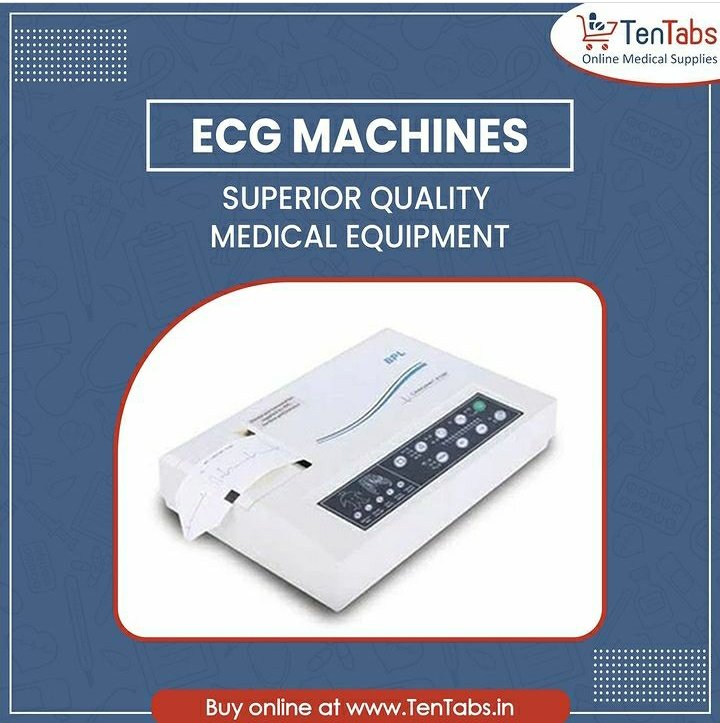 ten_tabs's tweet photo. Accurate, Reliable and Efficient ECG Machine.Get the best brand of ECG machine from our online store @ten_tabs 
#tentabs #tentabsmedical #hospitalequipment #Medical #ECG https://t.co/sp0vsJH9bv
