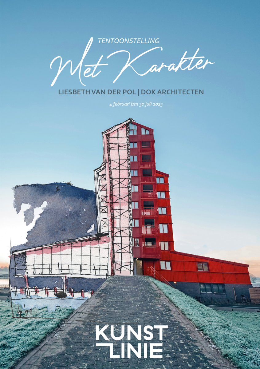 Erfgoed_Almere's tweet photo. De tentoonstelling Met Karakter biedt een kijkje in de ontwerpkeuken van Liesbeth van der Pol: Architect en medeoprichtster van Dok Architecten én in Almere bekend vanwege haar ontwerp voor de Rooie Donders. 
Nu te zien in de Kunstlinie, https://t.co/62tPrbQBCG https://t.co/PZOSSUqxD9