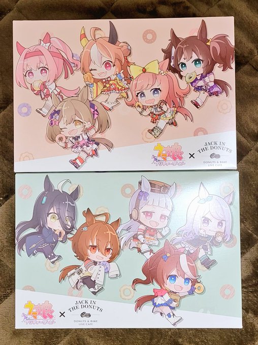 コラボドーナツ買ってきたー!!箱可愛いー!!💕💕💕 