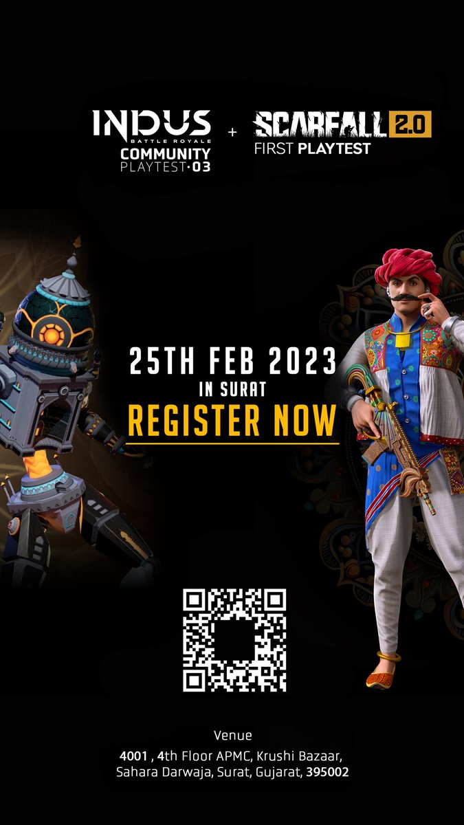 scarfall_2's tweet photo. We're thrilled to announce the first gameplay test event for Scarfall 2.0. We've also joined our hands with Indus Battle Royale.

To participate in the gameplay test event, simply fill out the form link below.
https://t.co/r0drcbYR9A

Location::
https://t.co/mYrKUzGd6C https://t.co/itnrdWgTmQ