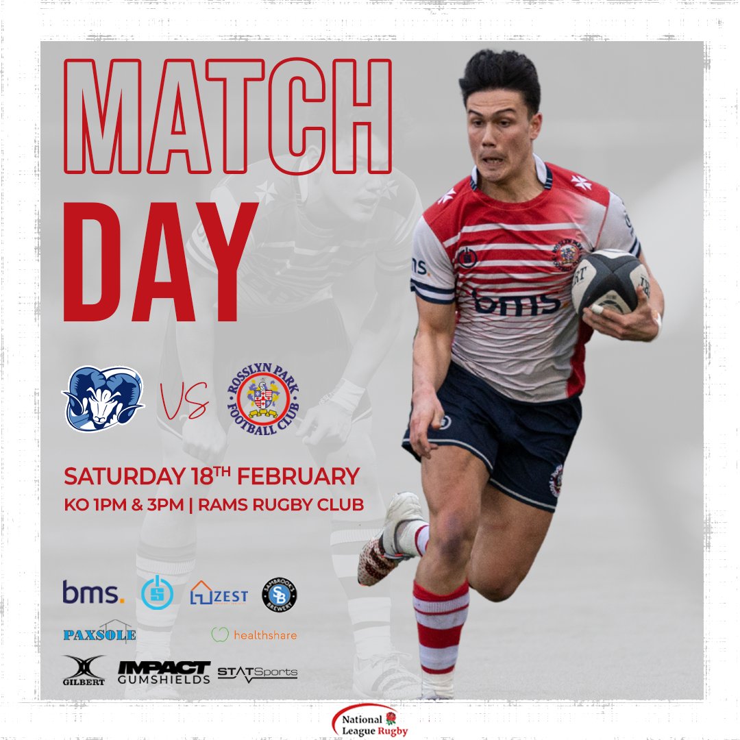 rosslynpark's tweet image. 👊 𝗜𝗧’𝗦 𝗠𝗔𝗧𝗖𝗛𝗗𝗔𝗬

🆚 Rams
🏉 Titans vs Rangers, 1PM
⏰ KO 3PM 
📍 Rams Rugby Club
📲 Live match updates on our Twitter feed 

𝗖𝗼𝗺𝗲 𝗢𝗻 𝗣𝗮𝗿𝗸!

#RPFC