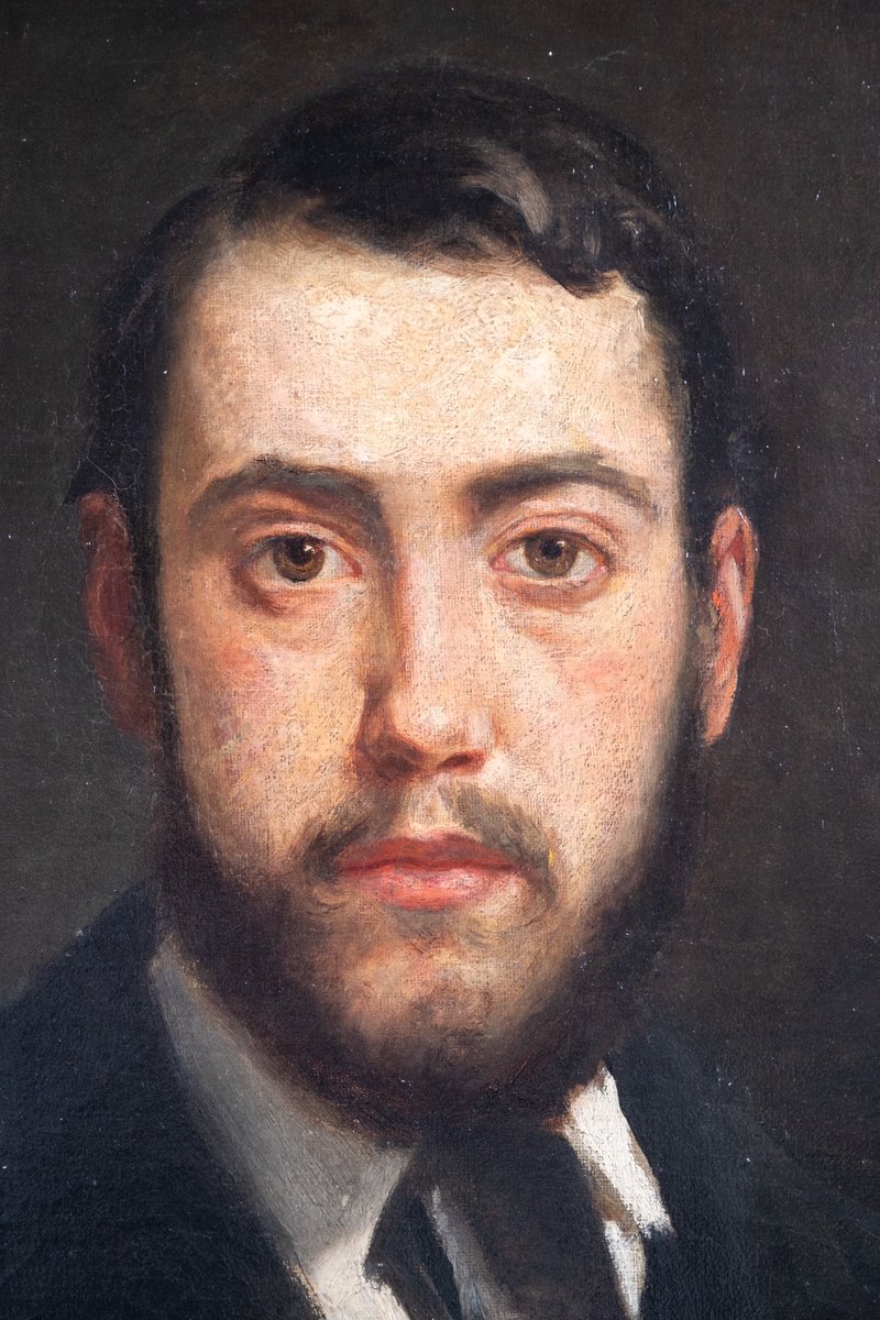 HarAntiques's tweet photo. A compelling self-portrait by Carlton Alfred Smith (1853-1946). Signed. #art #ArtOfTheDay #artlover #portraitart #carltonalfredsmith #antiques https://t.co/Z0hTNuuU24