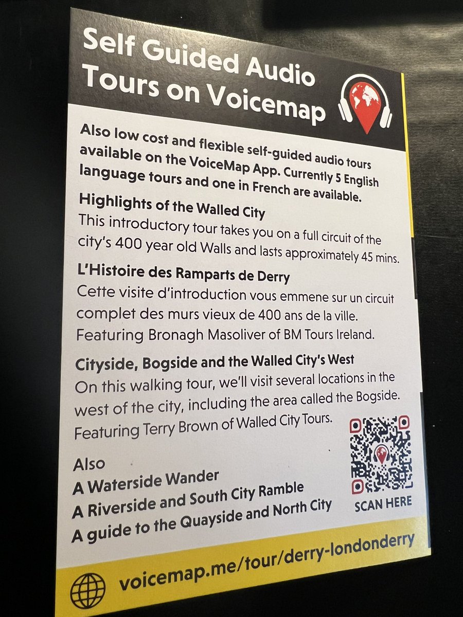 DerrieDanders's tweet image. If you enjoyed the coverage of the City Walls on last nights B&amp;amp;B by the Sea, why not come and see for yourself and take one of the range of Derrie Danders historical tours or perhaps an audio tour through VoiceMap.
Check out derriedanders.co.uk .
#derriedanders #voicemap