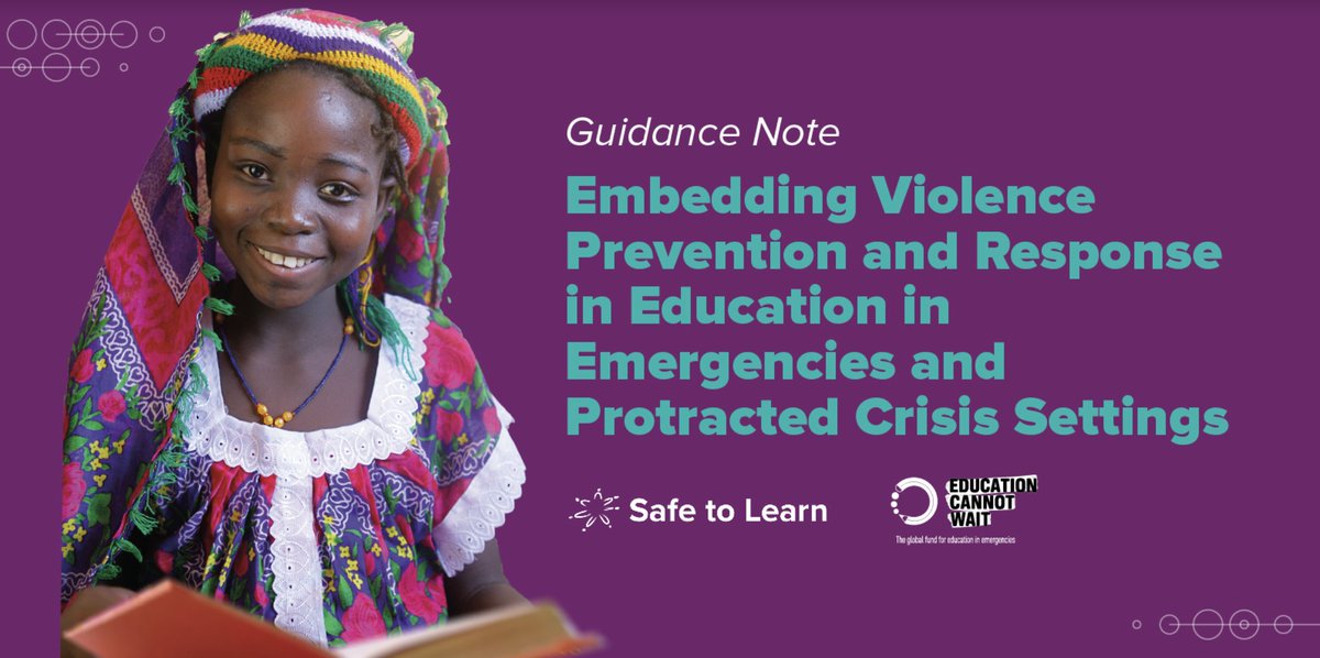 UNGEI's tweet photo. Did you know that education not only provides a sense of normalcy for a child during emergencies but can also act as a protective barrier from harmful experiences?

Read the #SafeToLearn &amp; @EduCannotWait guidance note here: https://t.co/VlH3m76bKG https://t.co/7Q8uqL5vga