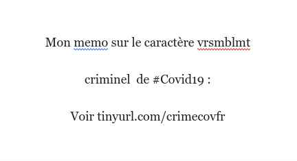 [#11] La priorité à l'époque de #Covid19fr et #Covid19BE, ce n'est pas que X, Y ou Z payent pour des #fauxpas vieux de 30 ans,

Mais de comprendre la relation entre la carapace faciale et les pupilles rétractées d'un #Delfraissy / #Bronner et le possible caractere voulu du #Covid