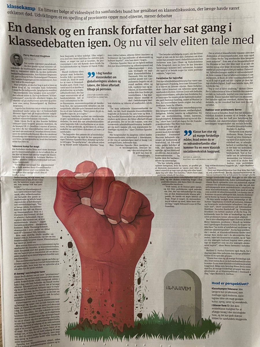 Voldsomt interessant, at litteraturen lige nu ilter klassedebatten, OG at det hos mindst fire superaktuelle forfattere*) sker fra et homoperspektiv. Kombinationen er eksplosiv og viser, at intersektionelle forståelser ikke nødvendigvis udvander, men tværtimod kan skærpe =>