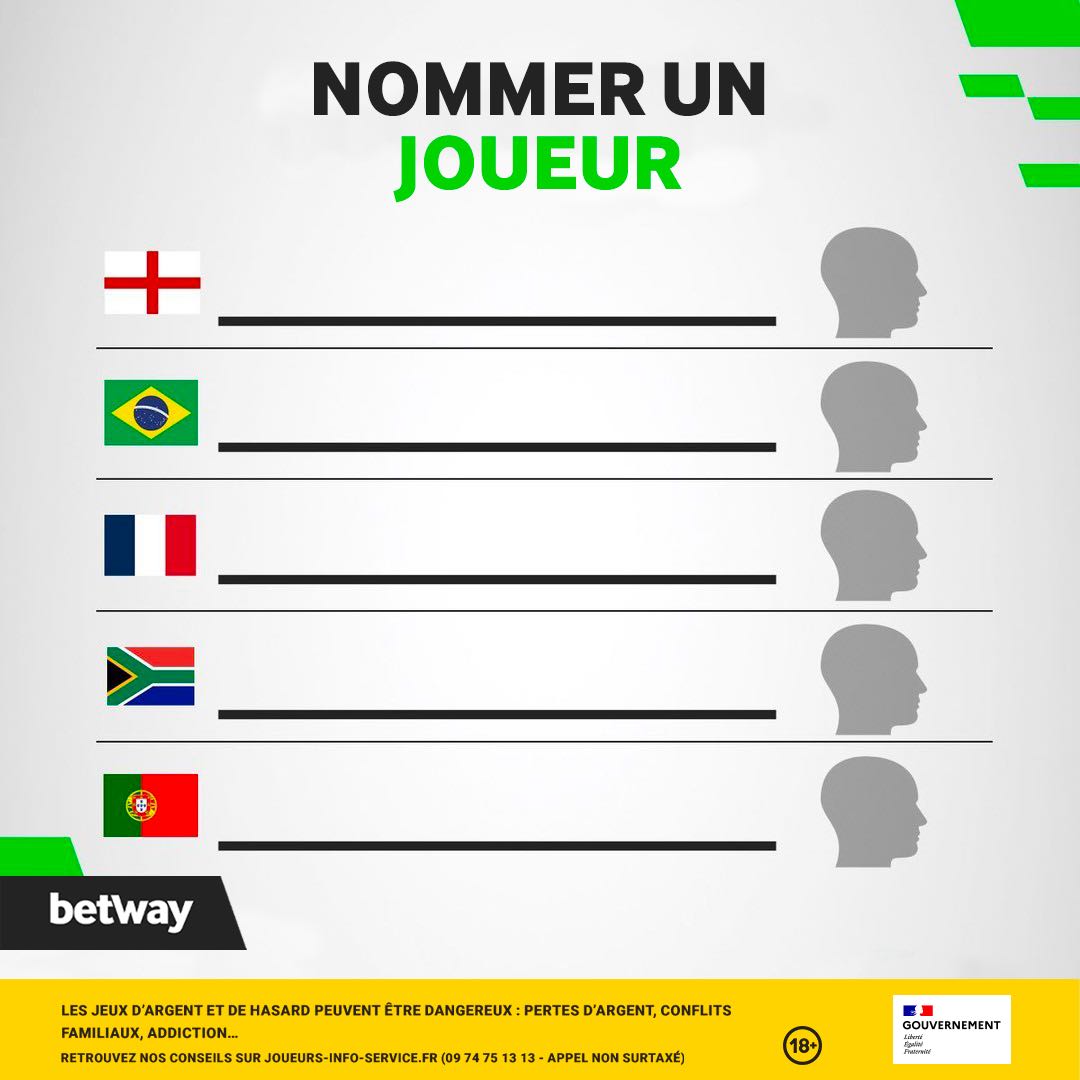 ⚽️ Nomme le premier joueur qui te vient à l’esprit quand tu vois ces drapeaux 🤔