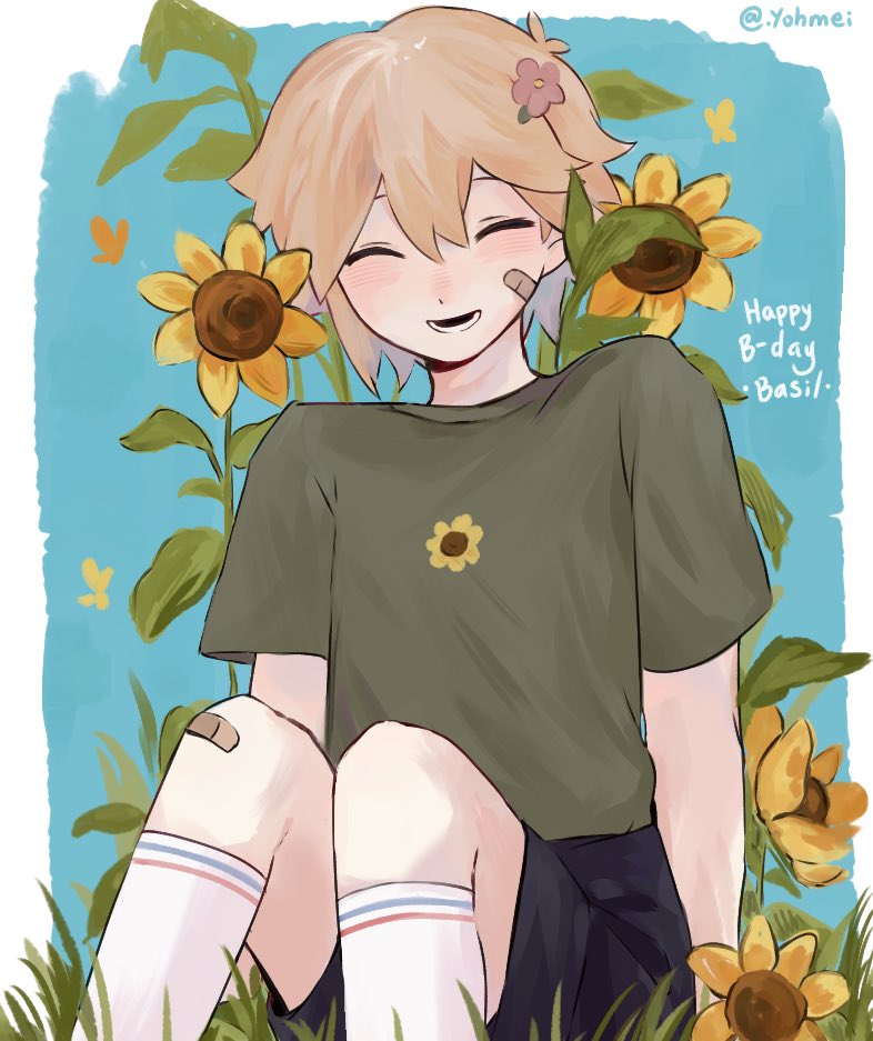 It’s our baby boy birthday❗️🌻🌻 #basil #omori #basilomori