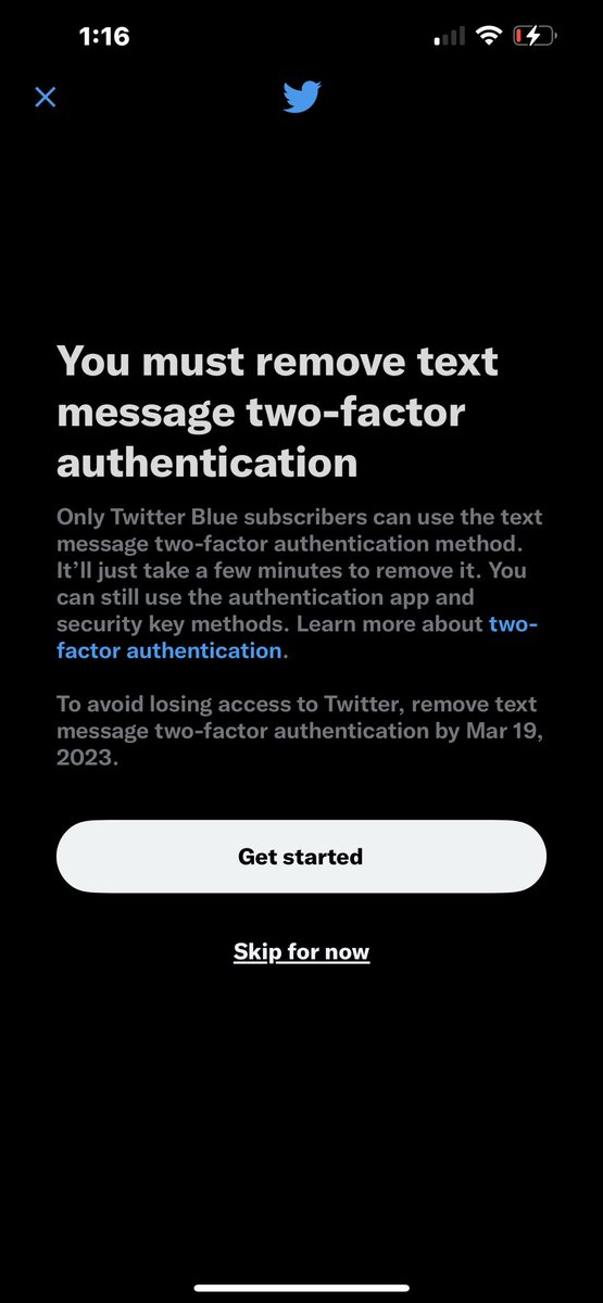 KrystinaArielle's tweet photo. Soooooo... You have to pay to secure your account now? https://t.co/NhHNQ1HhLd