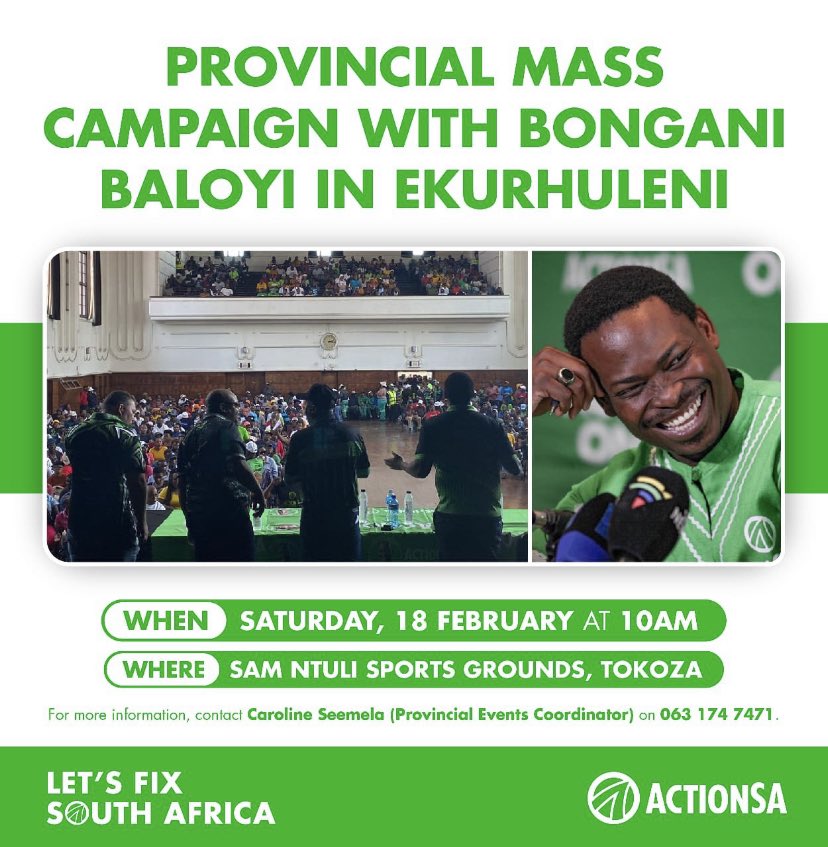 henriettefroh's tweet photo. Excited to meet together with ActionSA members from across Gauteng in Erkhuleni today. Despite the wet weather, the turnout is contagious. ActionSA is growing in depth across the province💚 @HermanMashaba @BonganiBaloyiBB https://t.co/1m7urLq3Xe