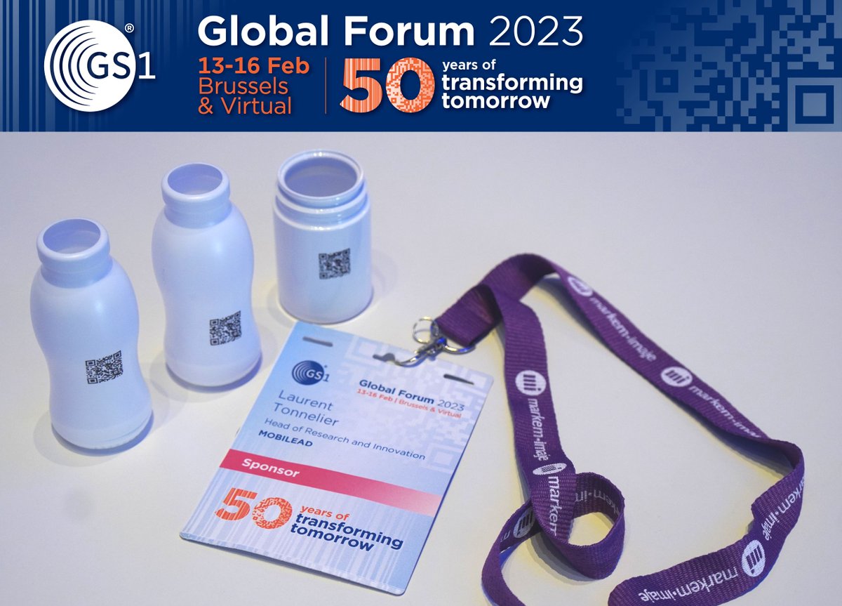 mobilead's tweet photo. @MOBILEAD as partner of @MarkemImaje and @GS1 at #GS1GlobalForum2023  on #GS1  #DigitalLink where  #2D barcode goes bip (#GTIN #GS1DigitalLink #2D #QR #2DinRetail #ambition2027) https://t.co/1iV0FGpEUN