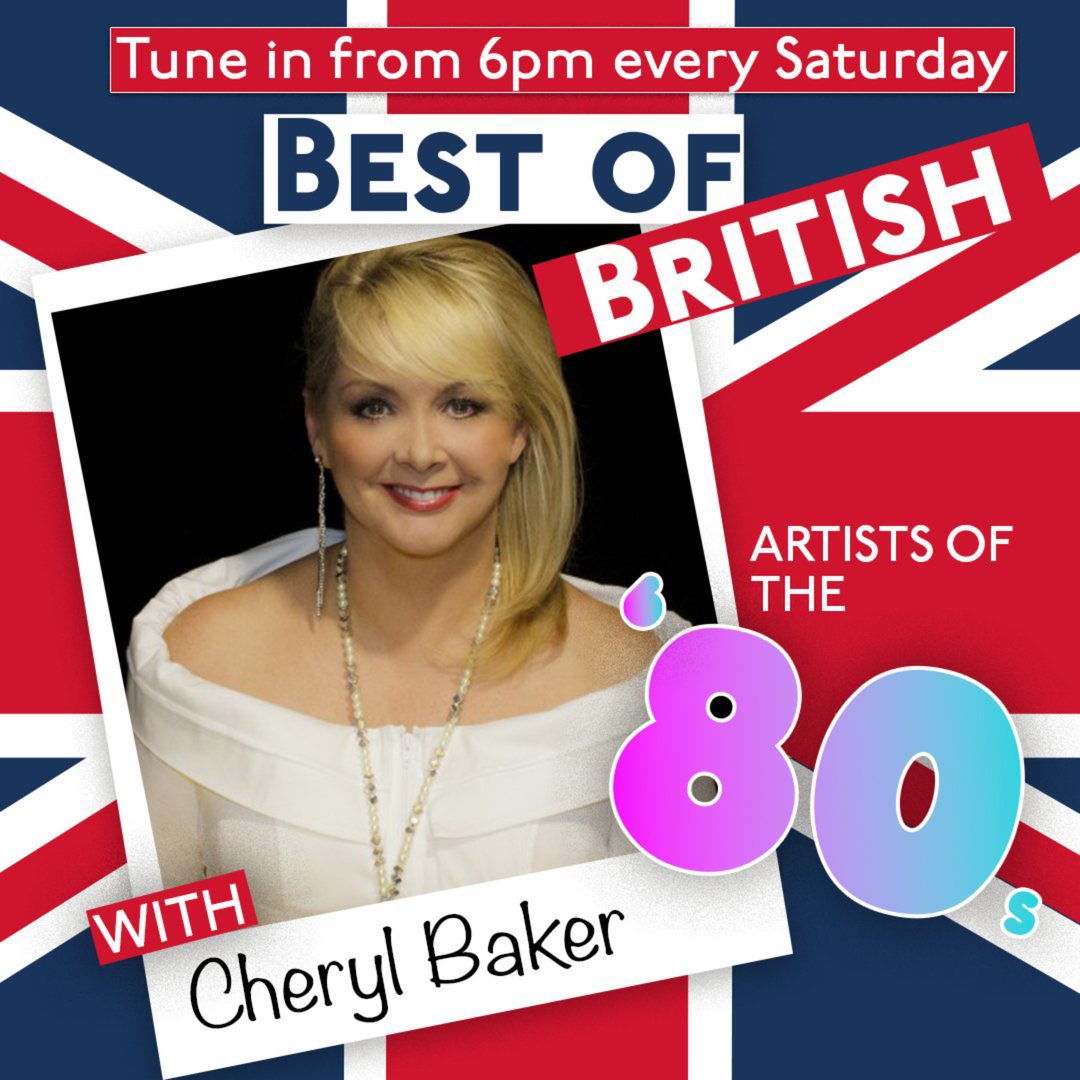 BakerOnIce's tweet photo. It’s Saturday, definitely our favourite time of the week as @Cherylbaker has all the best hits from the 80s. PLUS, your requests. Get in touch with her to get a request in for next week! Tune in 6-8pm on @GR8BRITISHRADIO! #CherylBaker #TheFizz #BucksFizz 🥰📻 https://t.co/6r4g68ylUt