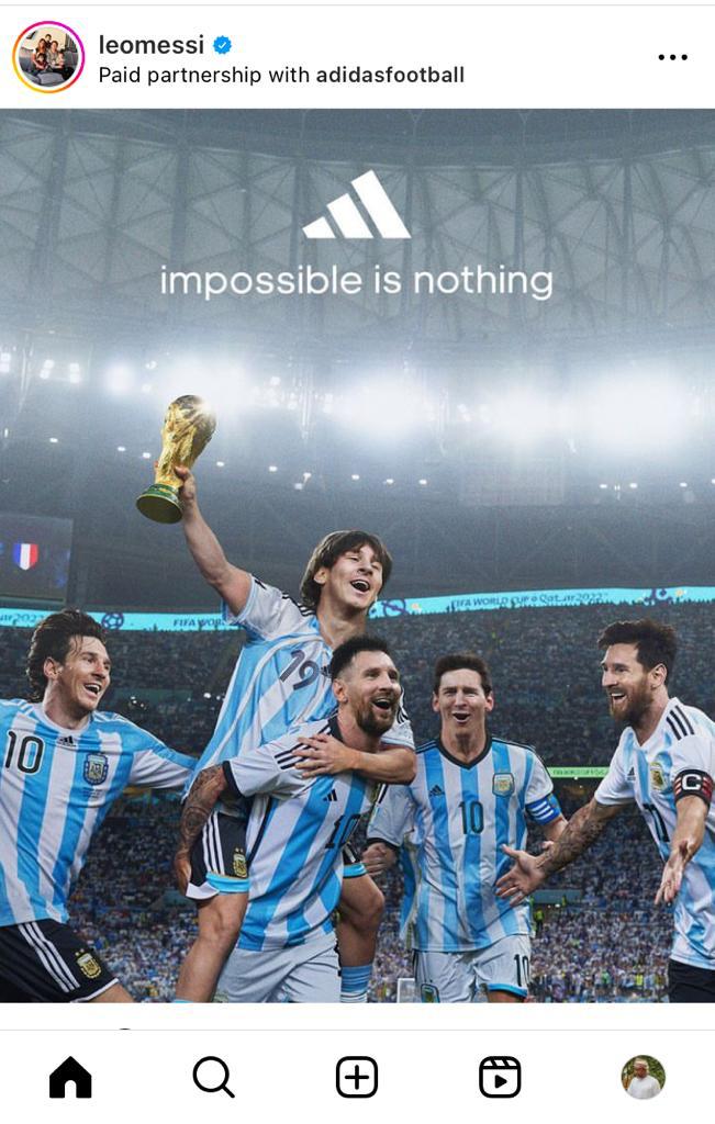 Impossible is nothing
#Messi𓃵
🇦🇷🇦🇷🇦🇷