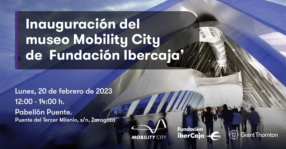 Reconocer que hay pocas maneras mejores de empezar un lunes😉

💫Se inaugura el museo <a href="/mobilitycity_/">Mobility City</a>  de <a href="/FundIbercaja/">Fundación Ibercaja</a> ubicado en el emblemático Puente de Zaha Hadid en Zaragoza.