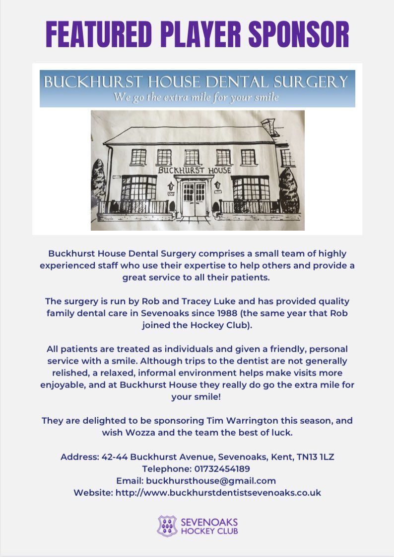 Shout out to today’s featured player sponsor - <a href="/BuckhurstHouse/">Buckhurst House</a> - who sponsor <a href="/timwozza/">Tim Warrington</a> - thank you for the support. It is much appreciated!