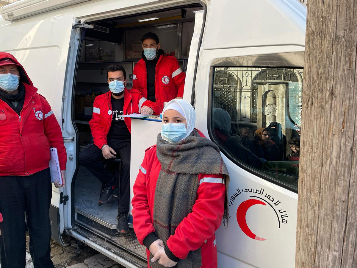 Brinch_IFRC's tweet photo. Our @ifrc assessment team is on the ground in #Aleppo and #Latakia with @SYRedCrescent colleagues to assess the immediate and longer-term healthcare &amp; other needs. https://t.co/CNe4JfmKdA