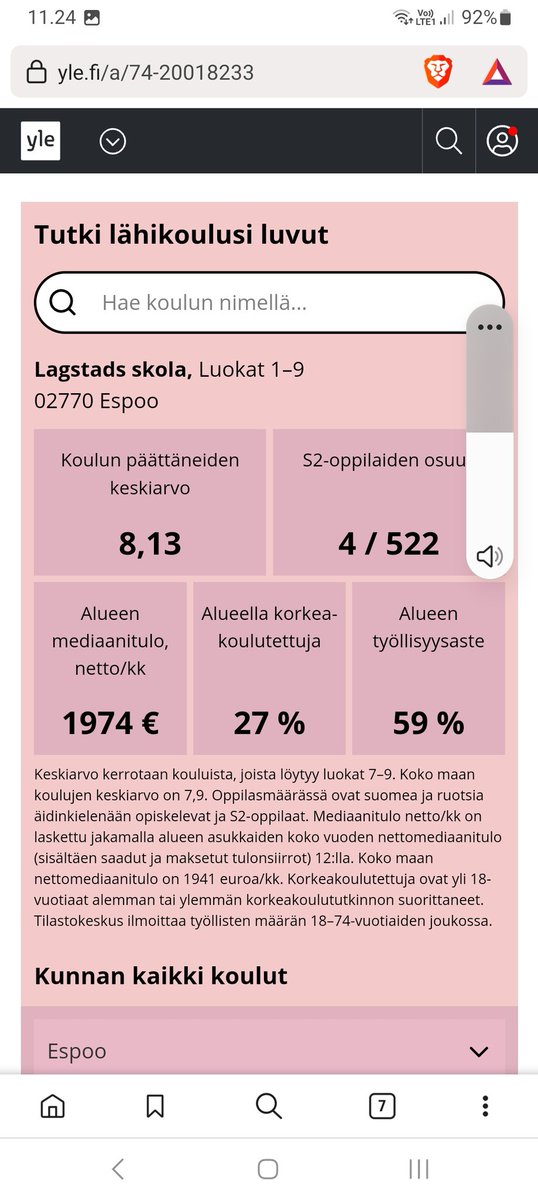 Laurimauri00's tweet photo. @InvestmentTraps Näiden koulujen etäisyys toisistaan alle 1 km. https://t.co/yKxK8Mbl6O