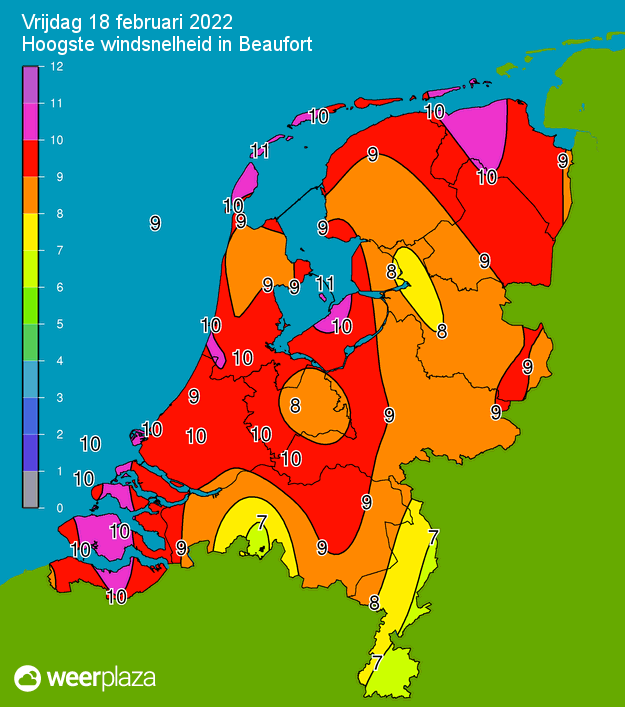 weermanrobert's tweet image. Uit mijn archief: vandaag een jaar geleden hadden we te maken met #StormEunice die over Nederland trok. Geruime tijd zware storm (10 Bft) en de dijk van LLS naar Enkhuizen en Cabauw een windstoot van 145 km/u. Het was nieuws met zelfs een NL-Alert! 1/2