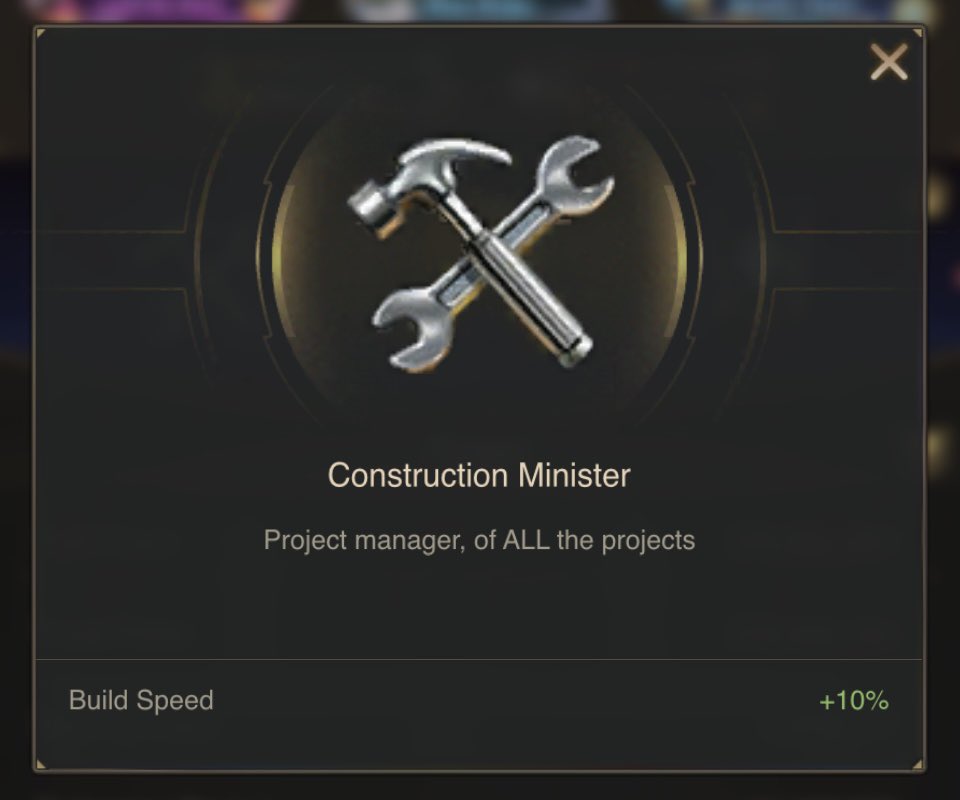 _rainbowfighter's tweet photo. I was just appointed as Construction Minister of #State877. #Respect.
π
π
π
#LastShelterSurvival https://t.co/0bejoZnK9G