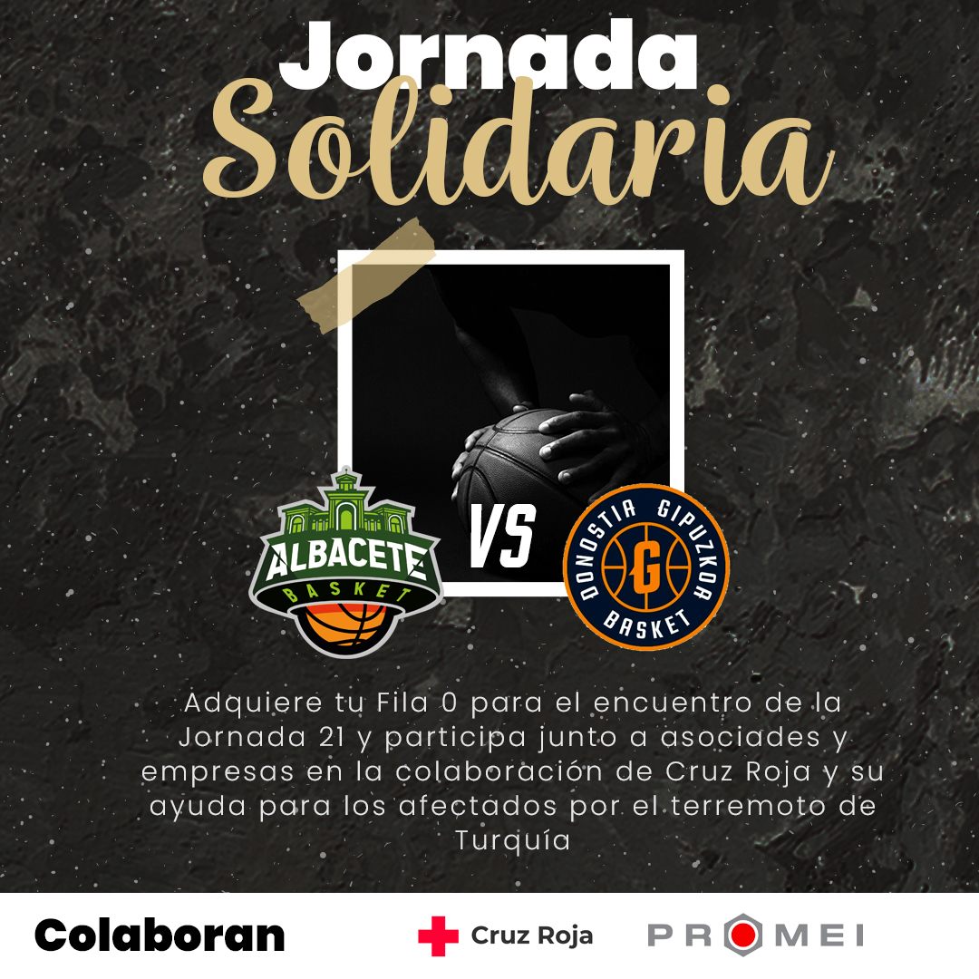 AlbaceteBasket's tweet photo. @CruzRojAlbacete 👉🏼 Contactando con club@albacetebasket.es si deseas hacer algún tipo de aportación a sumar con el club Albacete Basket.

🏀 Y todo ello, contando con el apoyo de nuestro patrocinador @PromeiOficial, que donará el importe correspondiente a los puntos totales del partido, x3. 

👇🏼 https://t.co/21lZVZmoy0