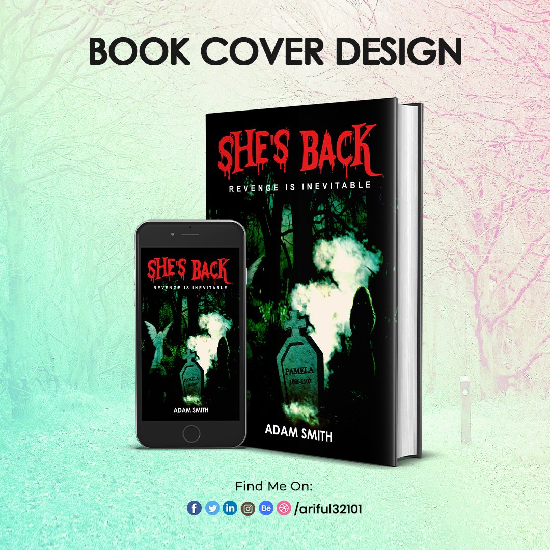 Design of a Horror Book Cover
I create book covers. I would adore to help you with your work.

#shesback #she #back #graveyard #amazon #kindle #kdp #bookcover #coverdesign #ebookcover #ghost #atnight #revengecover #coverdesigner