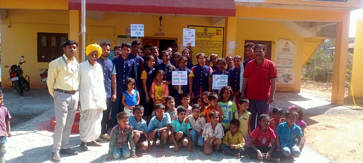 HaveriShivayogi's tweet photo. 💐💥Tobacco Free Marewada Jatha was organized in the annual special camp of NSS unit of Karnatak science college Dharwad at Marewad village💐
@nssrdbangalore @_NSSIndia @KarnatakaNss @NSSRDLucknow @KUDNSSCELL @kud_vc @Namma_HD @DcDharwad @sp_dharwad @hublidwd_Wbalga @Marewadagp. https://t.co/YGgzwlfaVu