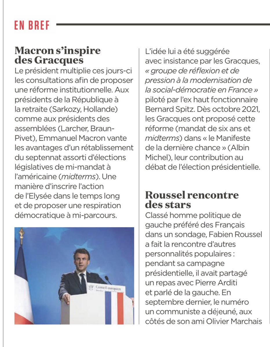 Dans @lobs cette semaine, deux propositions pour la réforme institutionnelle:

➡️ #midterms + mandat présidentiel de 6 ans
