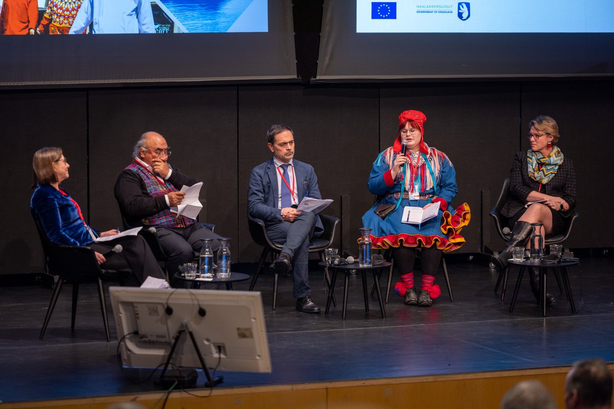 🇬🇱EU Arctic Forum and Indigenous Peoples' Dialogue 8.-9.2., Nuuk, Kalaallit Nunaat.

Nuorisoneuvoston puheenjohtaja Anni-Sofia Niittyvuopio osallistui paneeliin 'Facing the Challenges'.

#Nuuk #KalaallitNunaat #Greenland #EUArcticForum