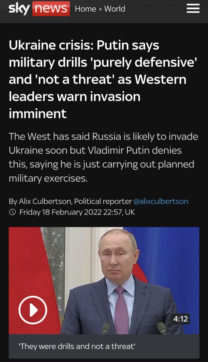 One year ago I denied any invasion would happen.

The past changes so quickly you have no idea what will happen yesterday.