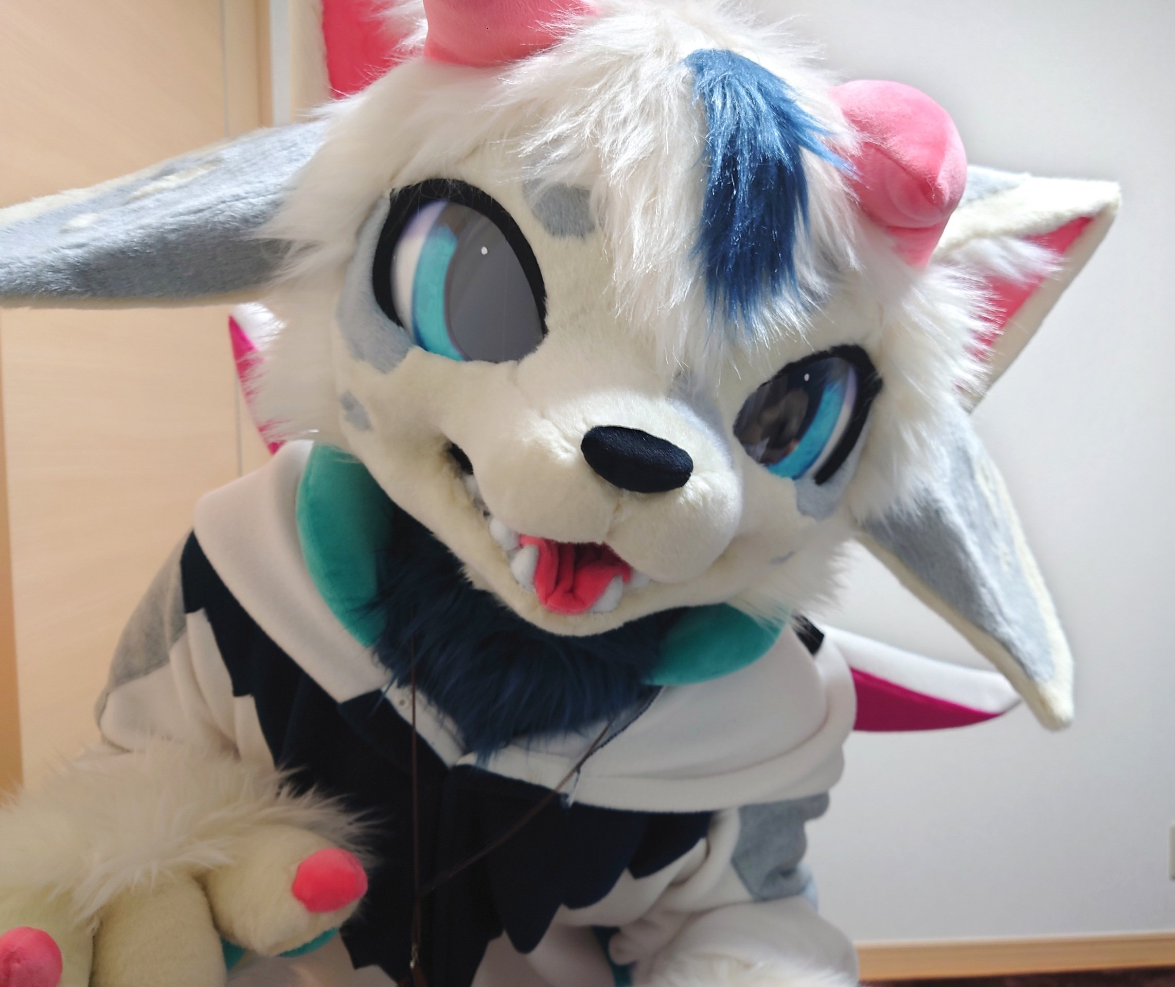Yahoo!オークション - ハンドメイド ケモノ着ぐるみ オオカミ 一式