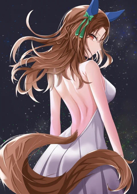 #ウマ娘 キングヘイロー背中 