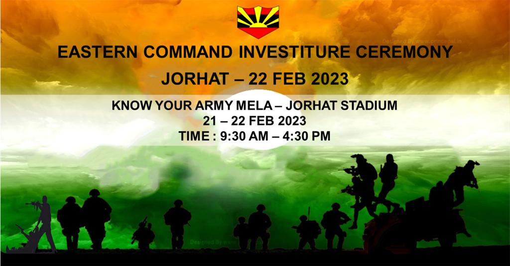#INFO | Eastern Command Investiture Ceremony to be held in Jorhat on 22nd February, 2023. <a href="/easterncomd/">EasternCommand_IA</a>