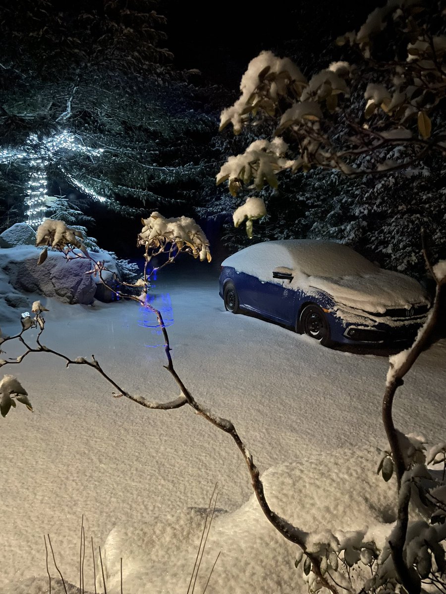 with a layer of freezing rain underneath — “pretty” they said. “Pretty fun race conditions” I replied. #trailrunning #tobogganrun #yeehaw #coffee