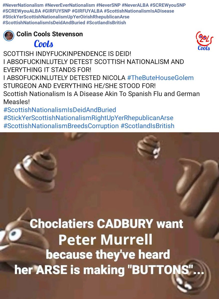 colincools1's tweet photo. #MoralsNotMurrells #JailTheMurrells #JailTheSNP #JailAllSNPMPsMSPs #JailAlba
#ScottishNationalismBreedsCorruption #ScottishNationalismIsDeidAndBuried https://t.co/qky7jkBisX