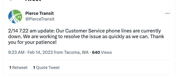 _venarix_'s tweet photo. #Lockbit #ransomware group claims to have #hacked #PierceTransit (@PierceTransit), an public transit operator in Pierce County, Washington, ๐บ๐ธ. The #cyberattack may have occurred on or around Feb 14, according to the company's Tweet below ๐... https://t.co/MXJQr8AwZ7