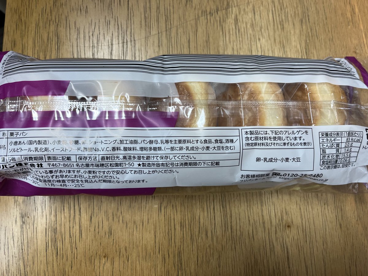 No.2119 #パンに沼る企画 フジパン ミニ小倉あんぱん(5) JAN