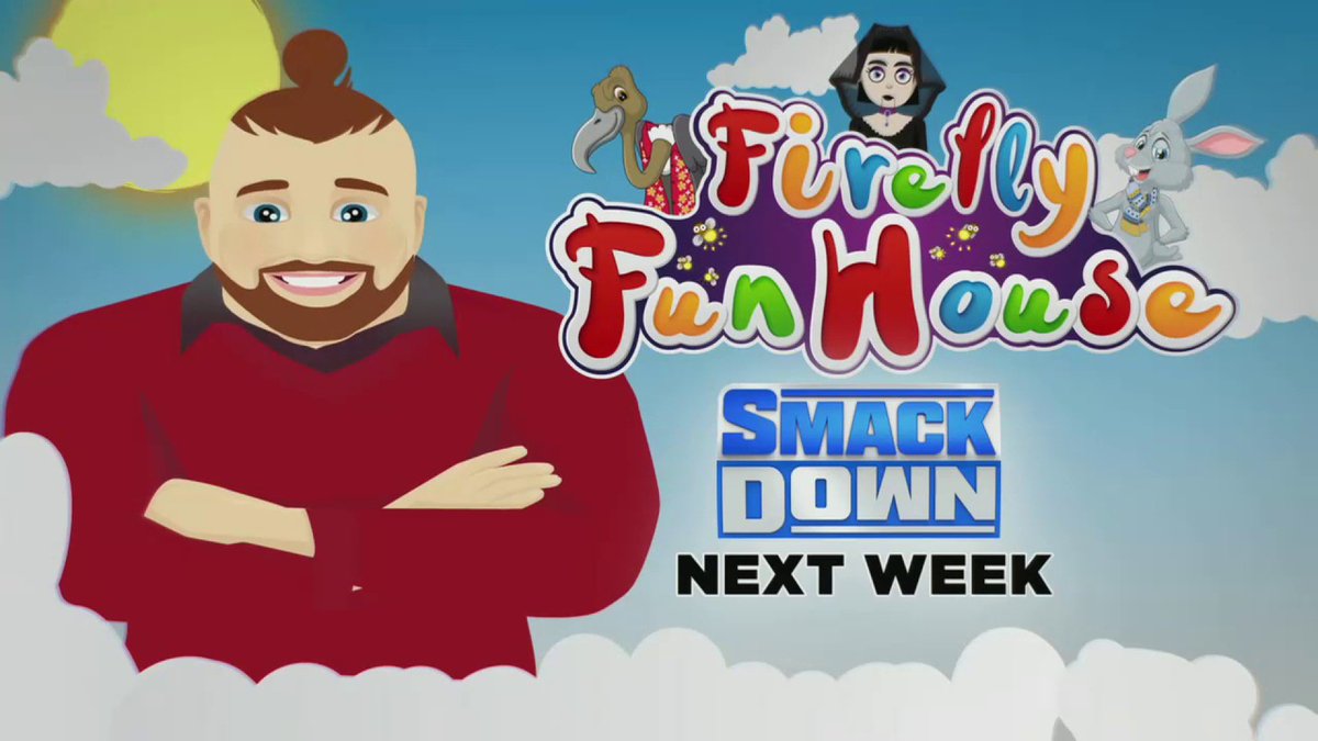 Hanzo182_'s tweet image. NEXT WEEK. 
NEXT WEEK.. 
The #FireflyFunhouse returns! #Smackdown