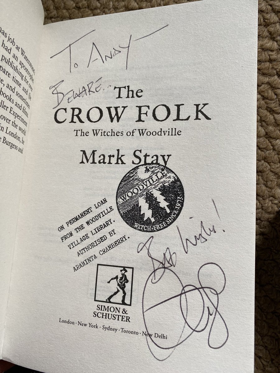andym586's tweet photo. Exciting book delivery! Can’t wait to dive into the Witches of Woodville! Thanks @markstay #witchesofwoodville #bookhaul #newbooks https://t.co/wfQOd3w1hW