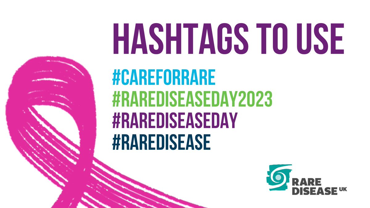 rarediseaseuk's tweet image. When tweeting about Rare Disease Day, please use the following hashtags:
#CareForRare
#RareDiseaseDay2023
#RareDiseaseDay
#RareDisease

And tag us in your posts too!