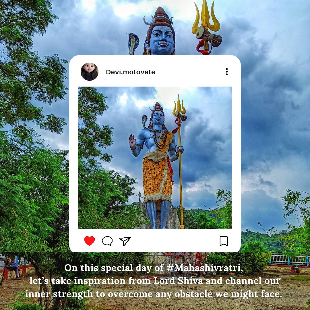 digital_devika's tweet photo. Happy Mahashivratri ❤️
#devimotivate #Mahashivratri2023 #shivji #LordShiva #inspiration https://t.co/2TC3KAVFgT