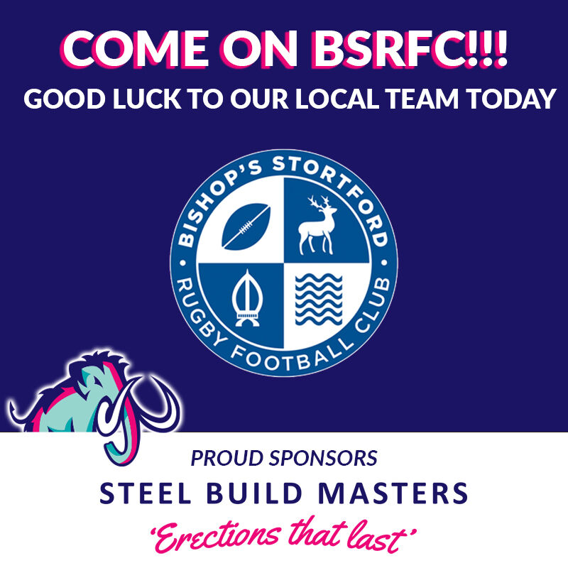 We are looking forward to supporting our local team and sponsor <a href="/BSRUGBY/">BSRFC</a> today

Come on you Blues!! #Bluestowin #erectionsthatlast

📨 sales@steelbuildmasters.co.uk 📞 0800 368 9100
🌐 steelbuildmasters.co.uk