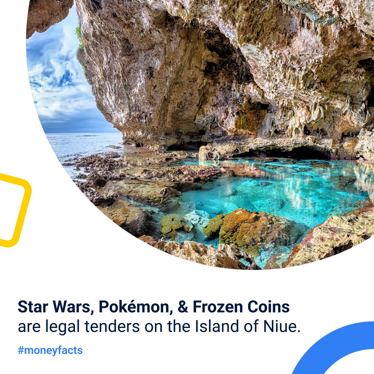 🇳🇺 In 2001, Niue's officials decided it would be a fantastic idea to put Pokémon characters on their currency. Since then, other collections have been released, including Disney and Star Wars. 

#moneyfacts #niue
