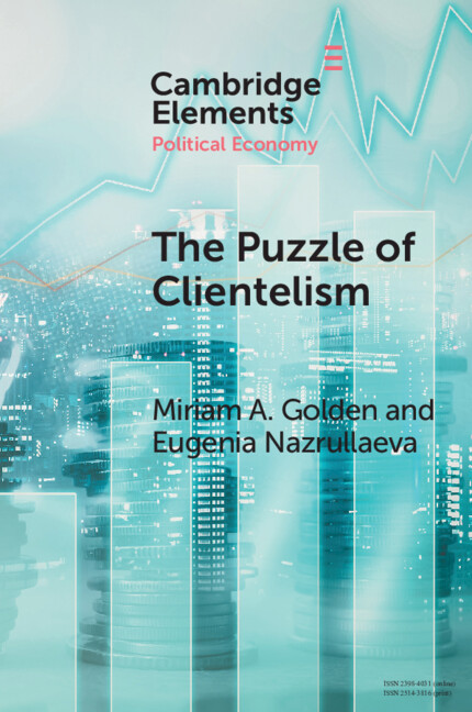 Don’t miss your chance to read new Cambridge Element The Puzzle of Clientelism by @mgoldenProf and Eugenia Nazrullaeva Free access available until 24 February
ow.ly/nWGw50MOYxt
 #cambridgeelements #politics