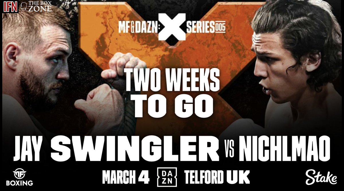 𝐌𝐈𝐒𝐅𝐈𝐓𝐒 𝟎𝟎𝟓‼️

#SwinglerNichlmao is just 𝙏𝙒𝙊 weeks away with a stacked card‼️🥊🔥

Are you excited for this event❓️🤔
#Misfits005 #MisfitsBoxing #JaySwingler #Nichlmao #boxingnews