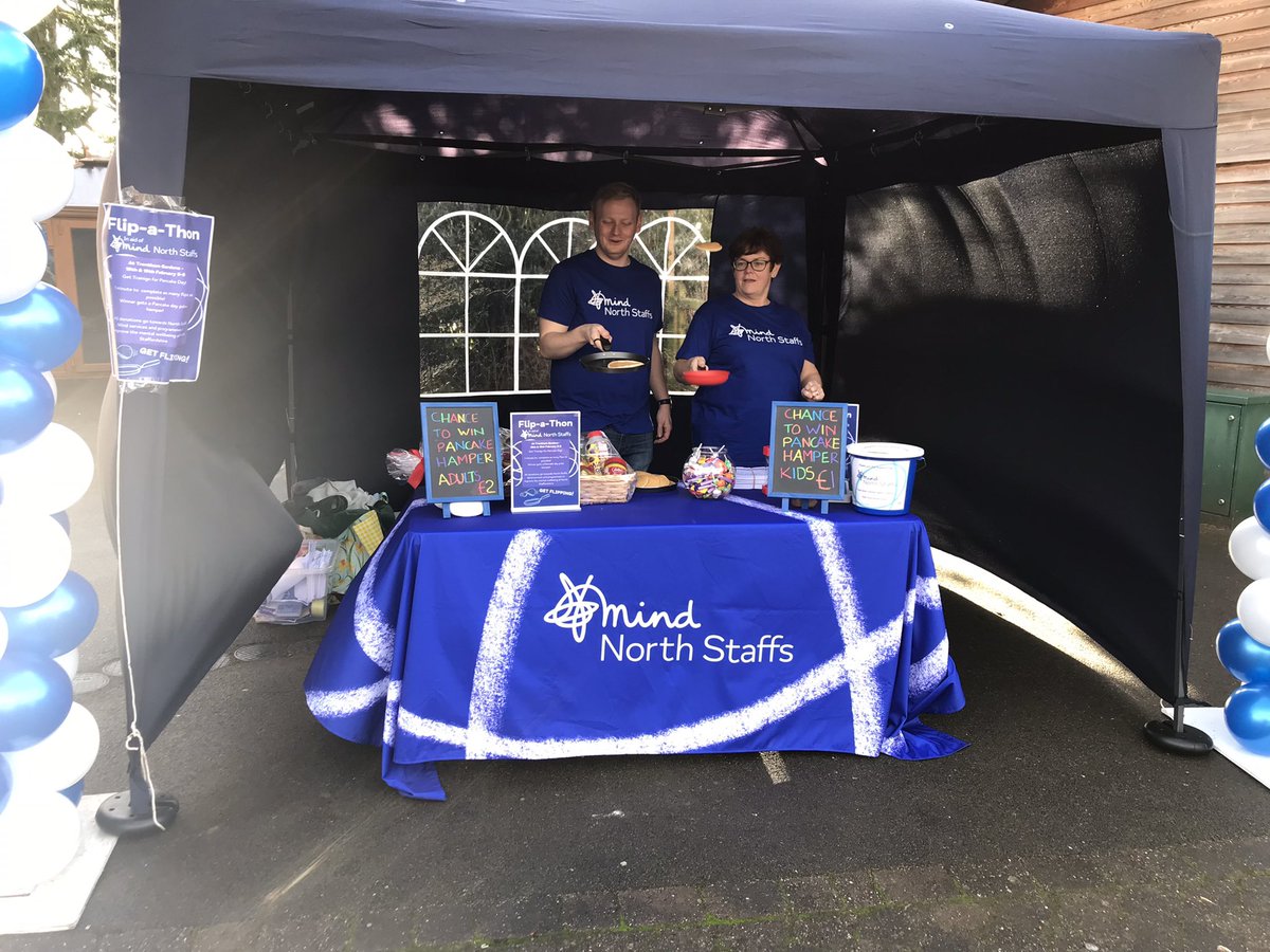 North Staffs Mind’s Flip-a-Thon has officially started! Come down to @TrenthamGardens all day Saturday &amp; Sunday for a chance to win a pancake hamper and support North Staffs Mind! Current record: 91!